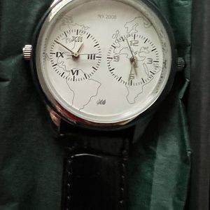 Unisex 2 time zone watch